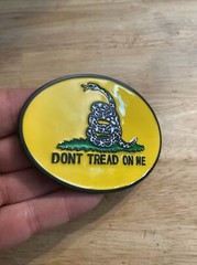 Don’t Tread Me Belt Buckle Military Snake Gadsen Home Office Work Decor USA Gift