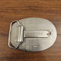 Vintage CRST Transportation Company Belt Buckle Hoovers Metal Enamel