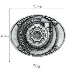 Zinc alloy belt buckle retro western cowboy machinery heart belt buckle