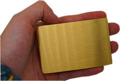 1 1/2&Prime; (38 mm) Heavy Duty Solid Brass Single Prong Belt Buckle For Leather Belt