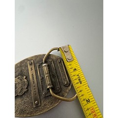Vintage 1986 B.A.S.S. Member Belt Buckle Great American Buckle Co Fishing Brass