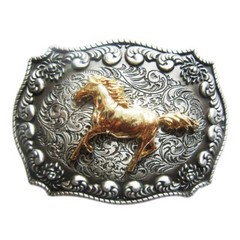 Vintage Style Running Horse Western Belt Buckle also Stock in the US