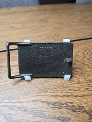 Wells Fargo & Company Stage Coach Train Banker Forwarders Bronze Belt Buckle