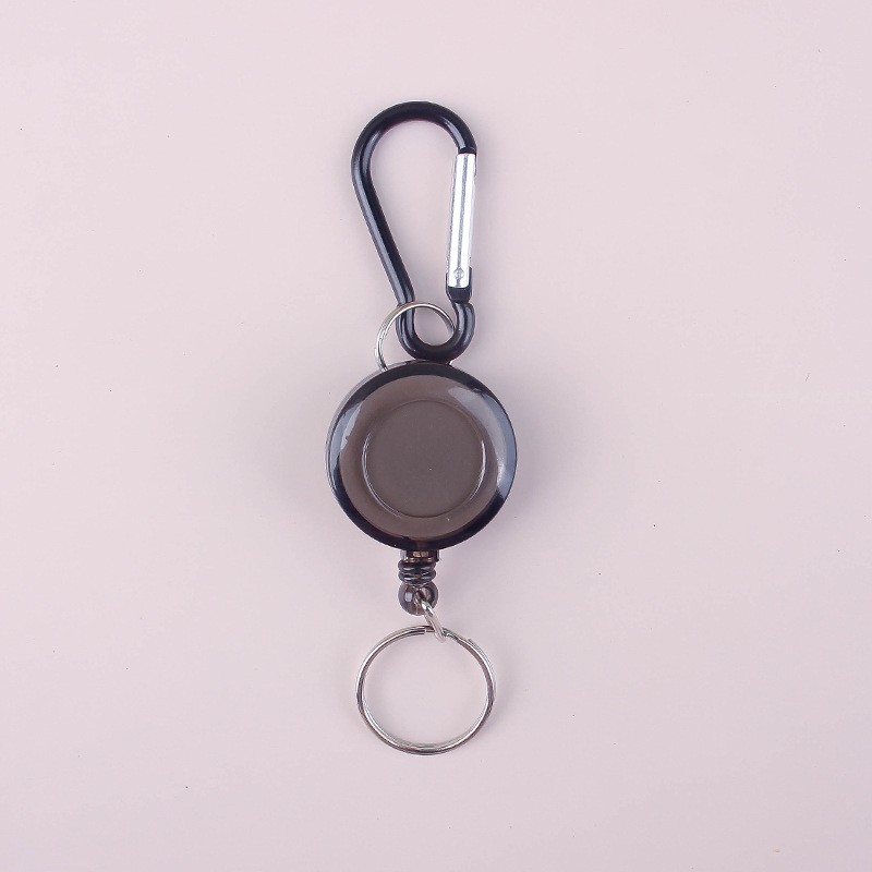 10Pcs Fishing Zinger Retractable Key Chain Carabiner Extender Tether Tackle Tool