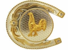 Rooster Belt Buckle Western Cowboy Men Girl Women Rodeo Texas Gold Silver Metal