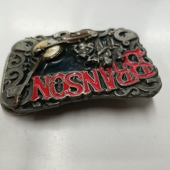 BRANSON MISSOURI Belt Buckle BC-0007~Enamel Banjo Fiddle~Big Cabin Wholesale #77