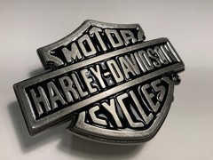 Harley-Davidson Classic Bar&Shield Icon belt buckle.Antique nickel.#99593-08VM.