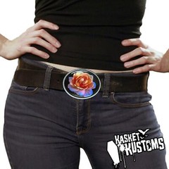 Rose Belt Buckle – Pink Flower Petals Photography Handmade Buckle -759