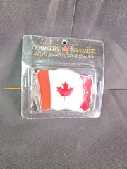 Waving Canadian Flag Belt Buckle BY COUNTRY LEATHER – High Quality- Brand New
