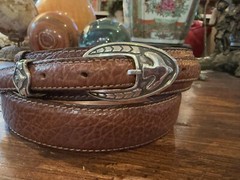 Chacon Sterling Silver Belt Buckle Set Nu 🦬38-41-1.3/8”✅