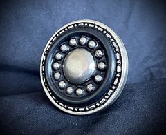 “ Orbital” Buckle Archive OOAK Industrial Round 2.5&Prime; Darren McNeese