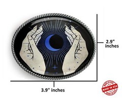Fortune Teller Belt Buckle – Esoteric Psychic Art Handmade Accessory – 915-2-SO