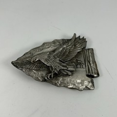 Siskiyou Buckle Co 1988 Western Arrowhead Eagle Metal Pewter Belt Buckle Z80 USA
