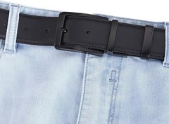 1 3/8&Prime; (35mm) Reversible Belt Buckle Belt Buckle Square Buckles Black