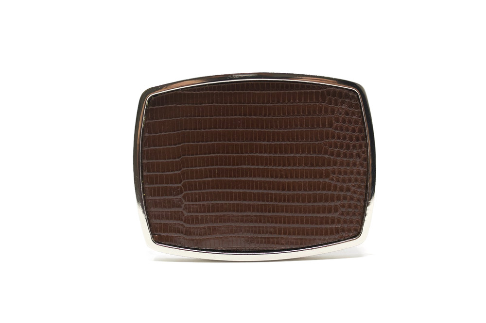Lizard Belt Buckle, Exotic Belt Buckle, ( 1.5 ») Removable Western Buckle