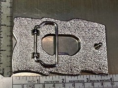 British UK Flag Union Jack Enameled Silver Tone Belt Buckle with Bottle Opener