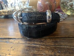 Old Pawn James Reid Style Sterling Silver Belt Buckle Nu 🐊27-29-1.5”-1” ✅‼️