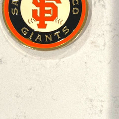 San Francisco Giants Circular Black Orange Enamel Belt Buckle Scottsdale MLB