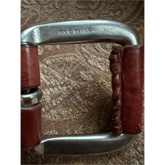 Polo Ralph Lauren Men&rsquo;s Brown Genuine Leather Belt Size 40 Solid Brass Buckle