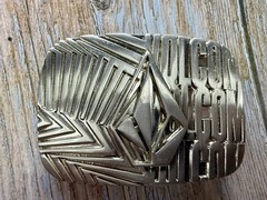 Volcom Skateboard Surfer Board Sports Apparel Advertising Promo 90s Belt Buckle