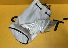Vintage Bob Vokey White BV Wings Belt Buckle w/ Pouch