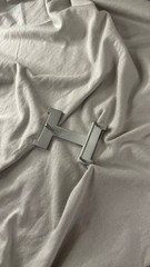 H 38-40mm 1.5` Belt Buckle Silver Tone H Replacement Buckle