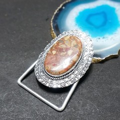 Belt Buckle For Men Handcrafted Coffee Jasper Cowboy Accessories For Men