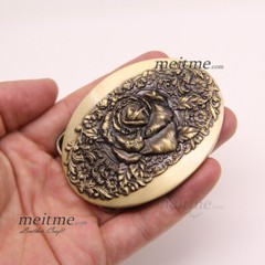 1 1/2 Belt Buckle Brass for men Vintage Works Buckles Pin Hippie Western DIY Lot