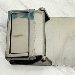 Textured Gunmetal Tone Reversible Clamp On Belt Buckle