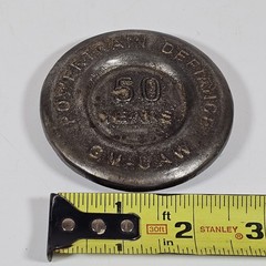 Vintage GM-UAW Powertrain Defiance 50 Years 1948-1998 Belt Buckle Men&rsquo;s Metal