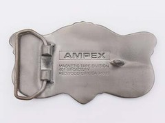 Ampex Grandmaster Recording Tape Music Recording Studio Rare Vintage Belt Buckle