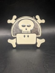 Super Mario Brothers Evil Toad Mushroom Belt Buckle Metal Vintage Rare Pre-owned