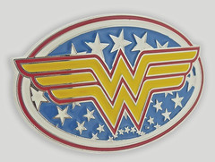 Wonder Woman Belt Buckle Original DC Comics LOGO Cosplay Halloween Costume Party