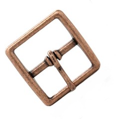 Square Strap Buckle Antique Copper 1&Prime; 20001-10 Made in USA