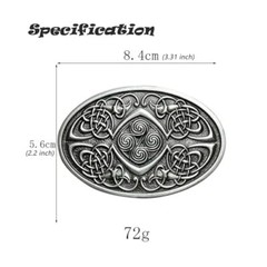 Irish Celtic Knot Belt Buckles for Men Women, Keltic Cowgirls Cowboy Belt Buckle