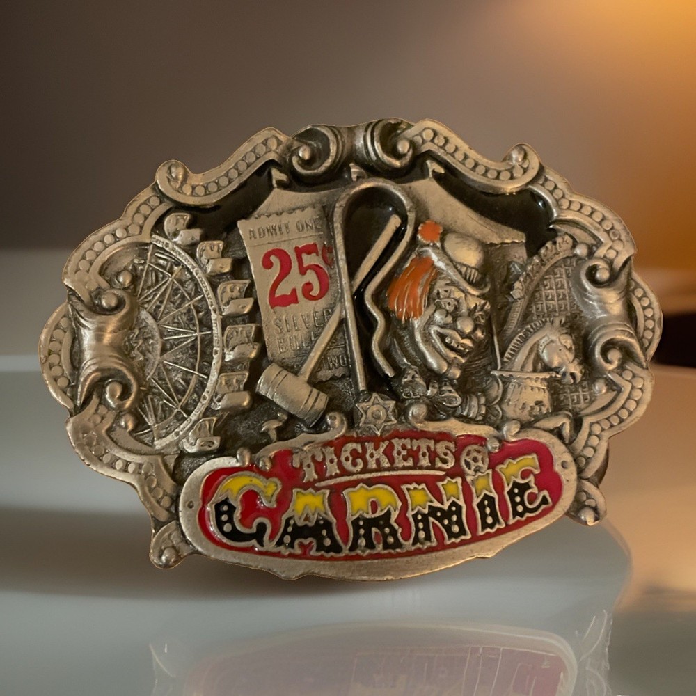 Clown Fair Ferris Wheel Ticket Booth Belt Buckle The Great American Buckle Co