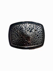 Rooster cowboy western style Rodeo buckle hebilla vaquero Con gallo