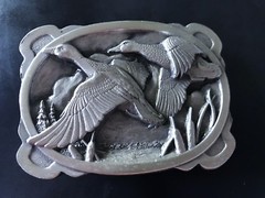 1983 Vintage Wild Ducks Mallards Siskiyou Belt Buckle