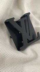 Louis Vuitton LV Belt Buckle Matte Black Initiales Replacement Buckle