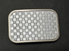 Tic Tac Toe Grey Wallpaper Pattern Buckle Down Brand Belt Buckle In Packaging