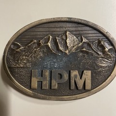 HMP DRENNEN, W. VA. October 1985 Made In USA BELT BUCKLE BRASS