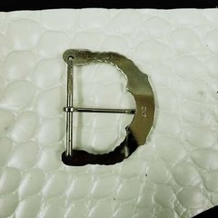 2&Prime; 50mm Exclusive Red Acrylic Jeweled Bright Finish Belt Buckle