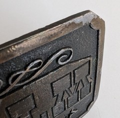 Vintage belt buckle 1975 WTSO James Lind Wyoming Studio Art Works radio