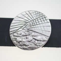 Round graphic belt buckle silver buckle removable buckle removable belt up to 4 cm