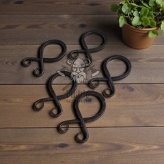 Hand-Forged Medieval Viking Troll Cross Belt Buckles – Rustic Iron Accessories