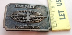 Daniel Construction Promo Belt Buckle