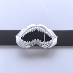 Vintage Style Sculpting Shark Teeth Belt Buckle Gurtelschnalle also Stock in US