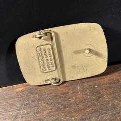 Vintage Belt Buckle U.S. Fuel Petroliana Oil Dyna Buckle Provo Utah Solid Brass