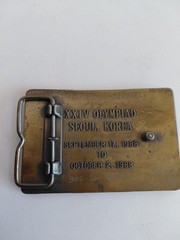 1988 UNITED STATES SHOOTING TEAM BELT BUCKLE – XXIV OLYMPIAD – SEOUL KOREA GW17