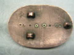 Clipper Ship Scrimshaw Belt Buckle Copper Hawaii